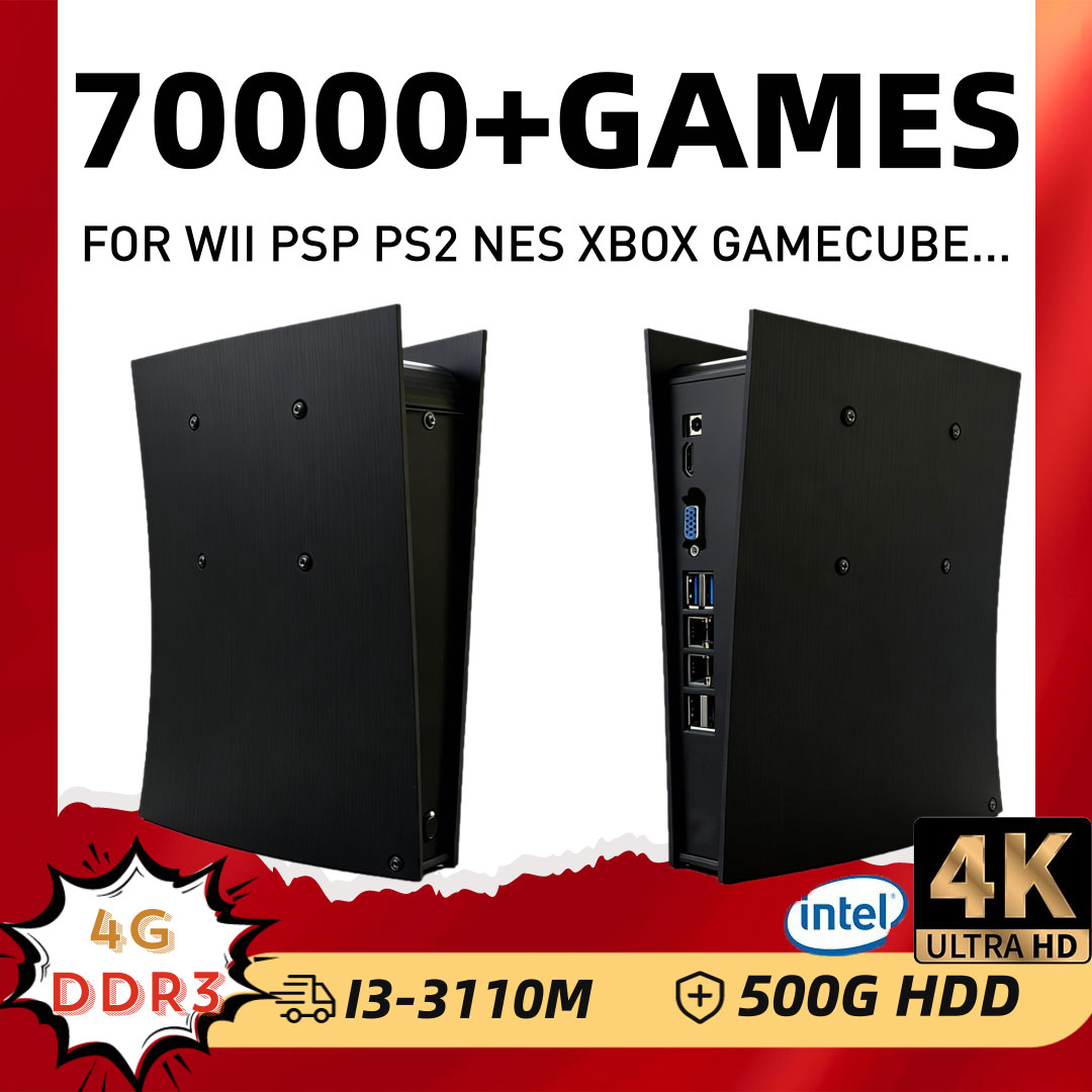 Retro Gaming Ps3 - 레트로 게임 콘솔 BS5 60+에뮬레이터 500GB