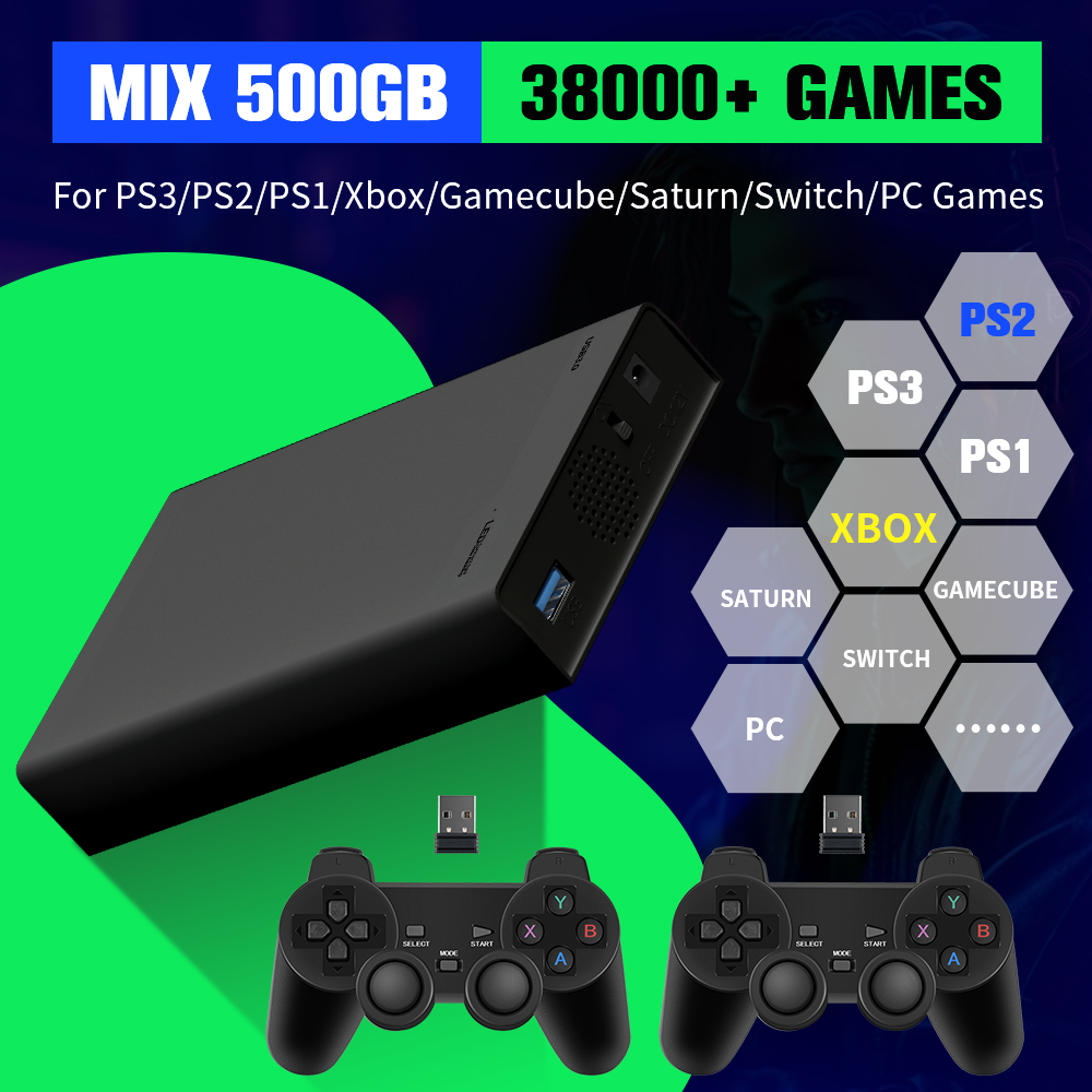 Retro Gaming Ps3 - Xbox/PS3/PS2/Gamecube/Wii/Wiiu/Switch 3 시스템용 38000개 이상의 게임이