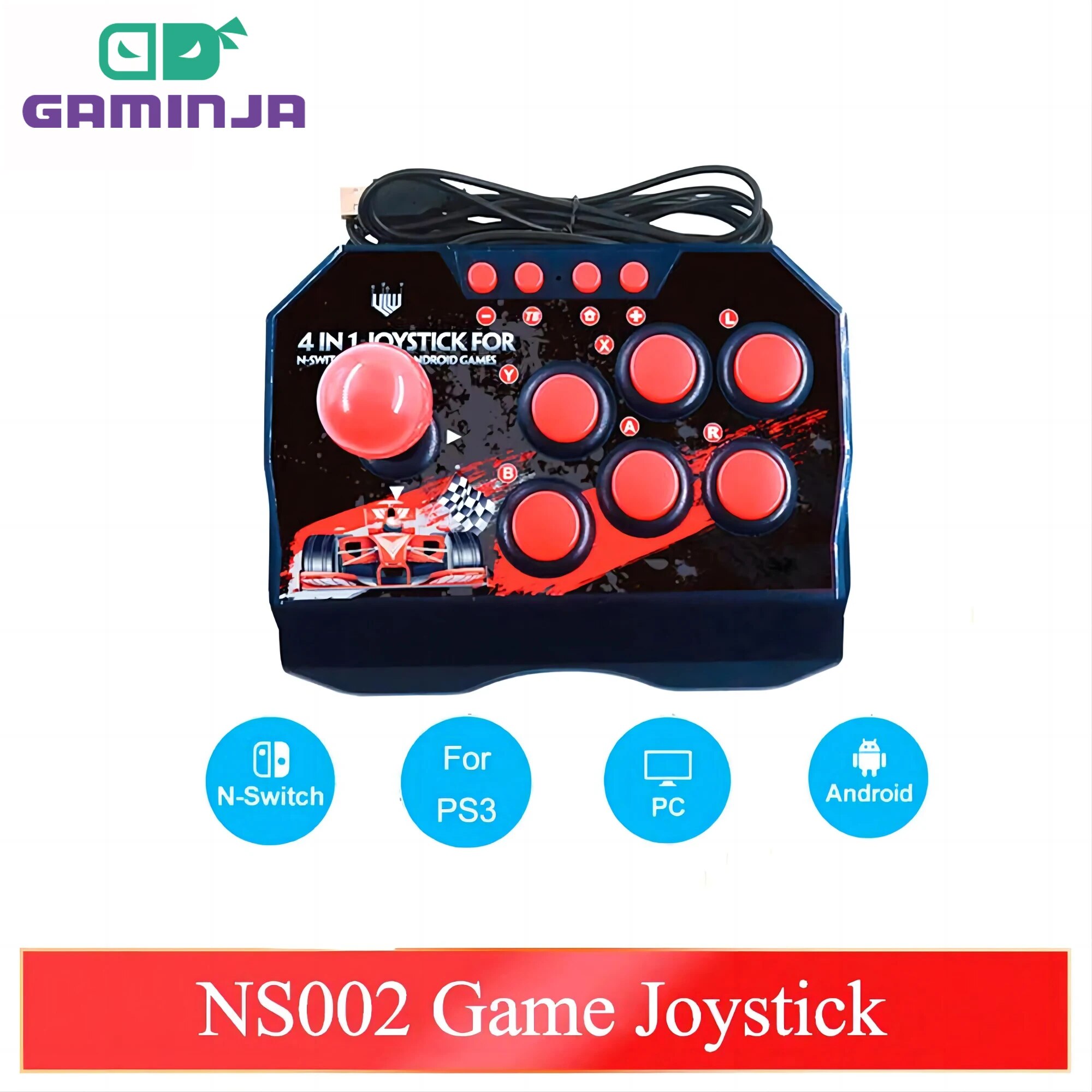 Retro Gaming Ps3 - GAMINJA NS002 4 1 레트로 아케이드