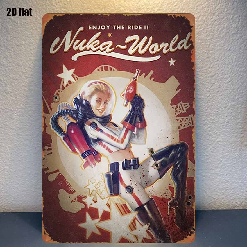 World Of Retro Gaming - 2D 평면형, 일체형, 누카월드 레트로-퓨처리스트 여성