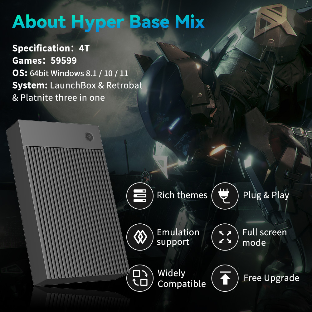 하이퍼 베이스 믹스 4TB 게임 콘솔 (PS4/PS3/ - Retro Gaming Ps3 리뷰 및 가격