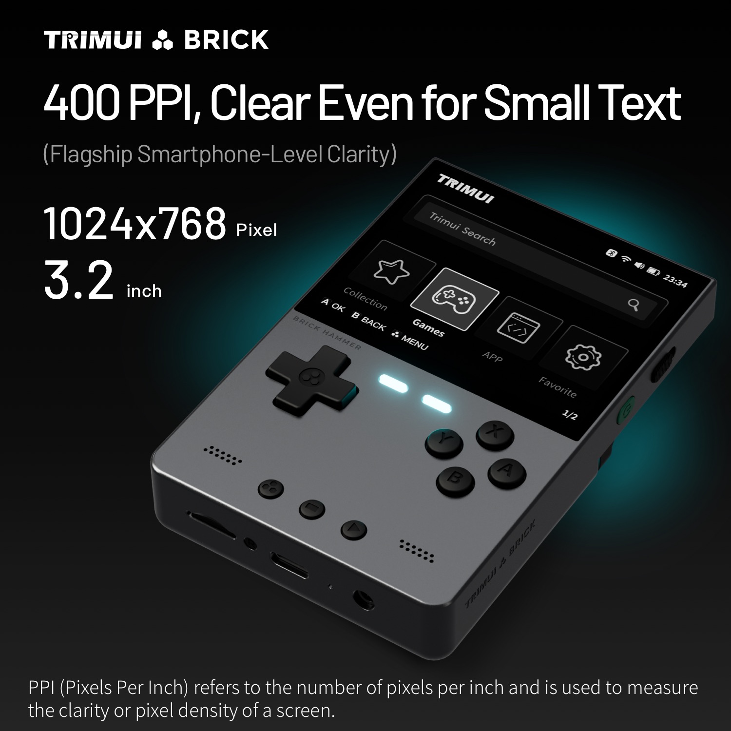 AMPOWN TRIMUI BRICK 메탈 레트로 게임  - Retro Gaming Realm 리뷰 및 가격