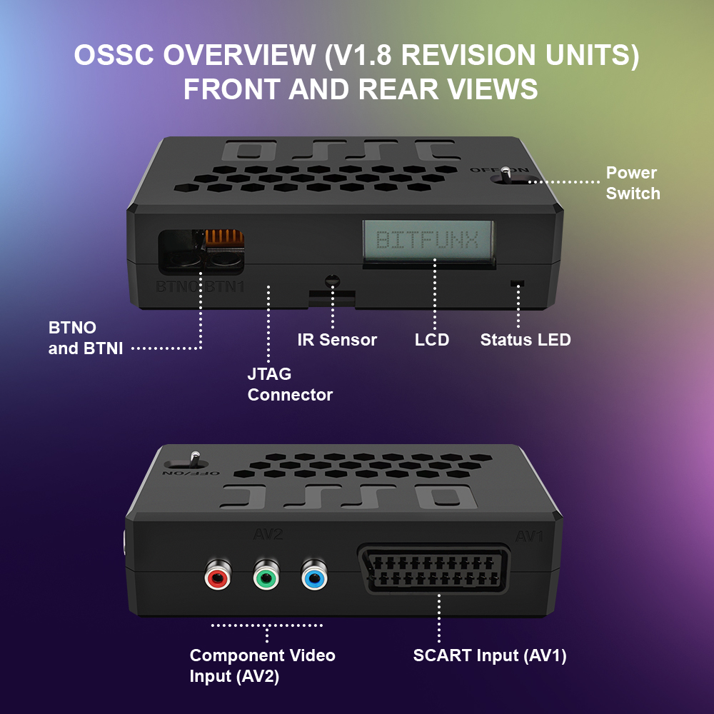 Bitfunx V1.8 OSSC HDMI 변환기, 레트 - Retro Gaming Hub 리뷰 및 가격