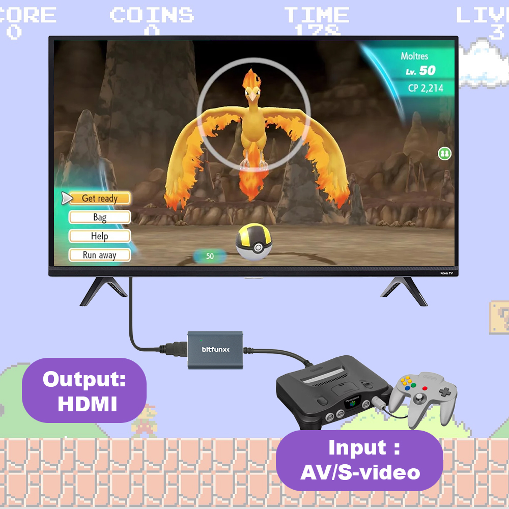 Bitfunx 720P Svideo/AV-HDMI 어댑 - Retro Gaming Hub 리뷰 및 가격
