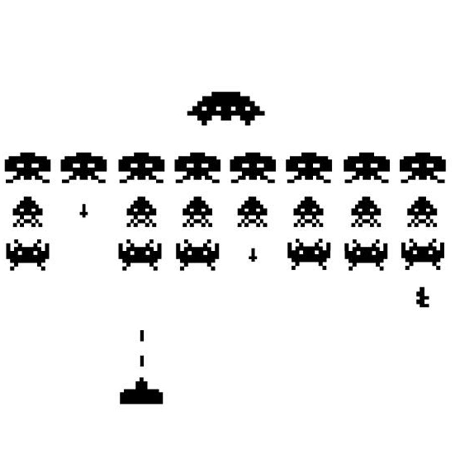 게이머 비닐 스티커 SPACE INVADERS 비디오  - Retro Gaming Wallpaper 리뷰 및 가격